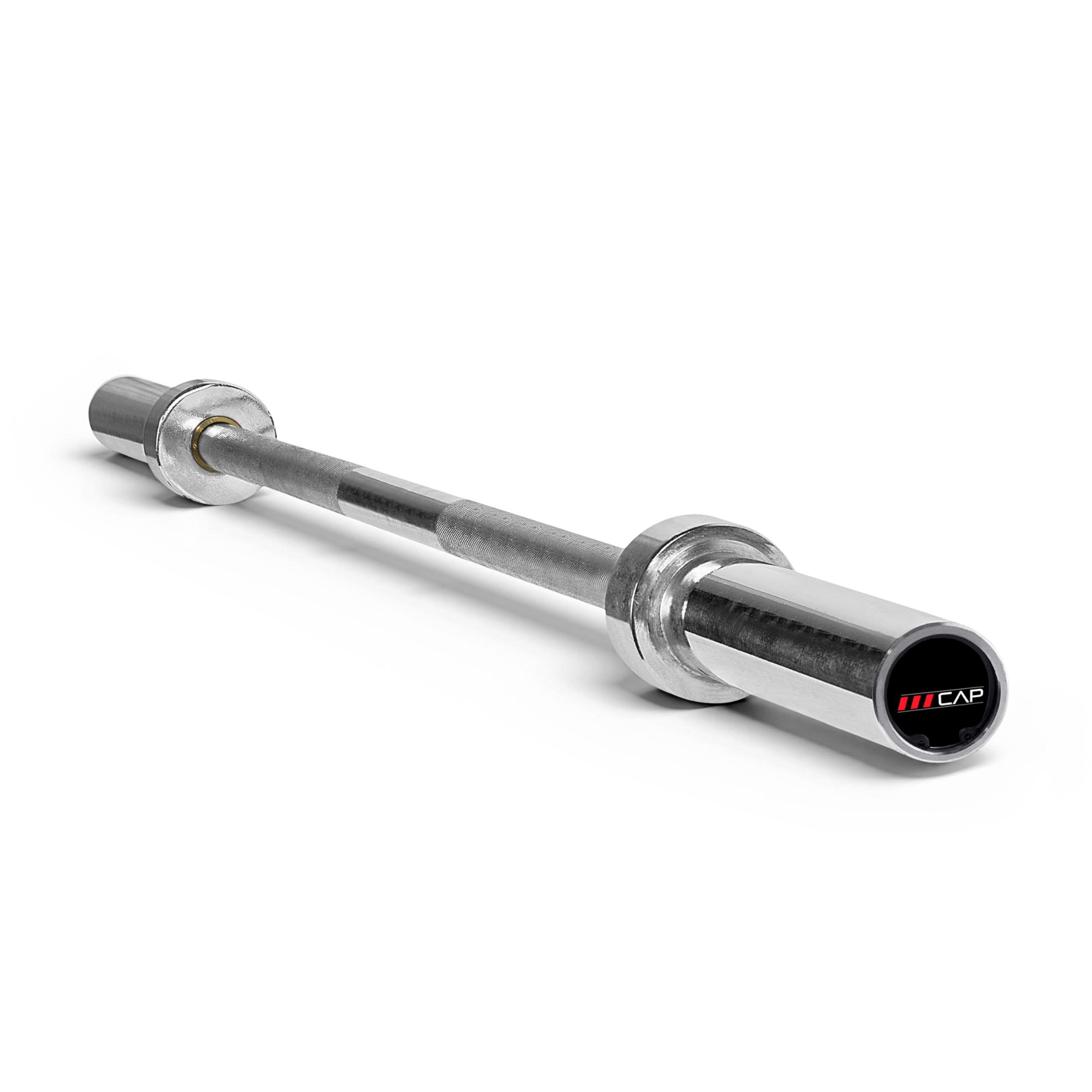 CAP Barbell 2' Olympic Solid 5 ft Bar, Bronze Bushings, Chrome (New Version) (OBIS-60-3) Image