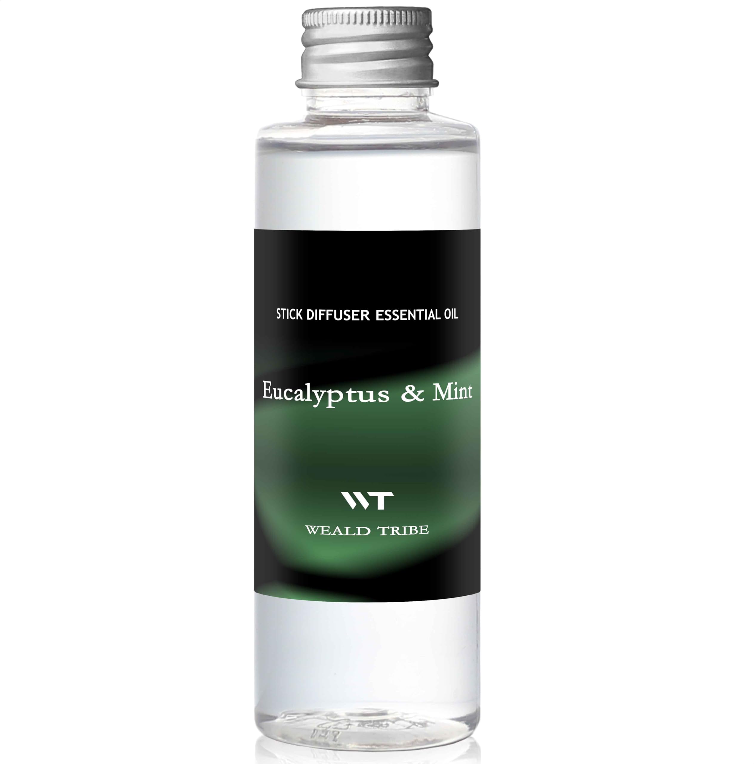WEALD TRIBE Stick Diffuser Set, Diffuser Oil Refill, Stick Diffuser | Eucalyptus & Mint Scent 4 fl oz(120ml) Home Fragrance Defusers | Scented Essential Oil Diffuser Sets with 6 Sticks