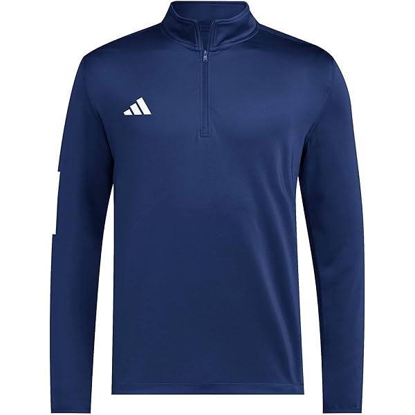 adidas Half Zip Aeroready Golf Jacket M Royal Blue-white at Amazon