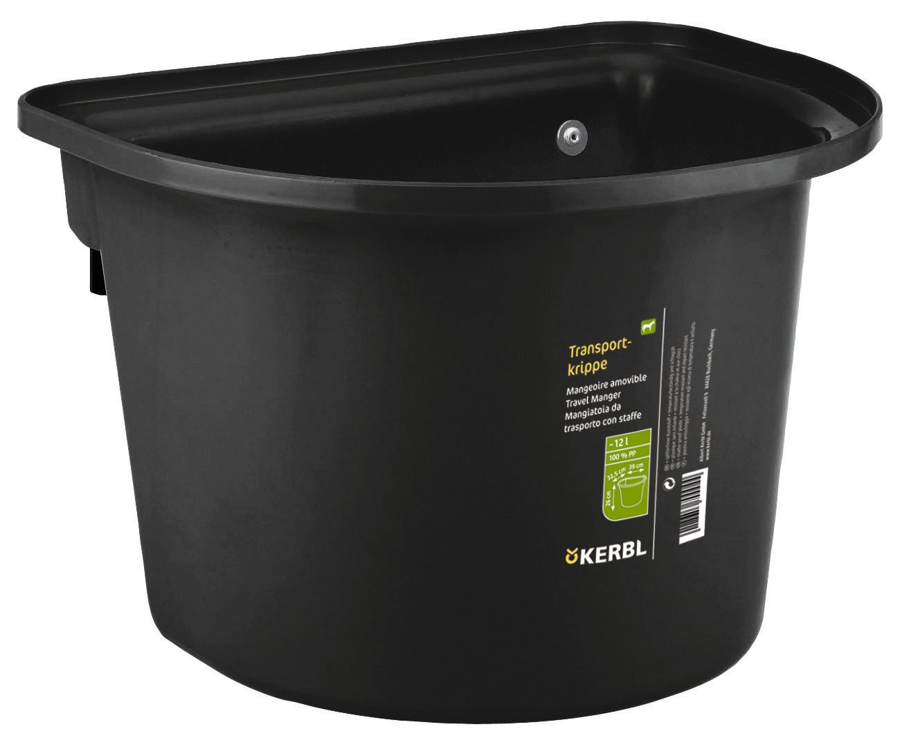 Kerbl 32852 Transport Crib with Hanging Bracket Green