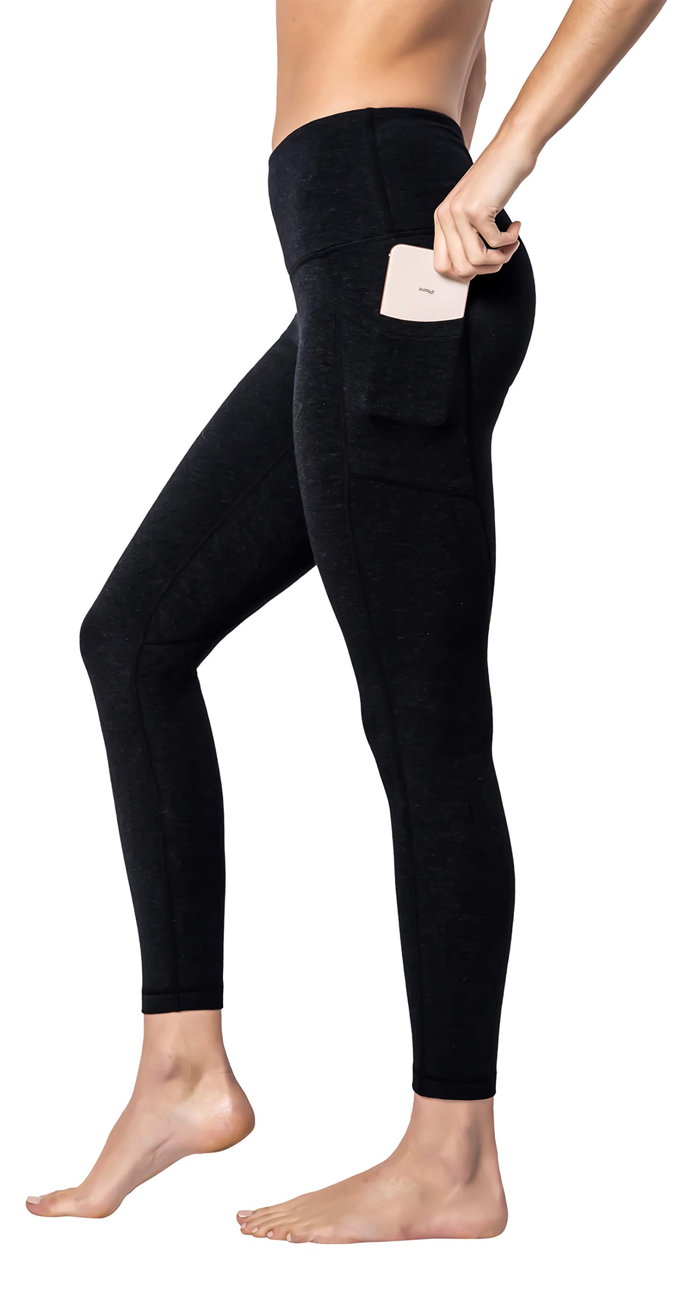 90 Degree By Reflex - High Waist Cotton Power Flex Leggings - Tummy Control