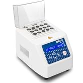 ONiLAB Mini Dry Bath Incubator, Up to 100℃, 15&times;1.5ml LCD | Aluminum Heating Block with 0.5℃ Accuracy, Timer Control, 9 Programs Memory, Rapid Calibration Function