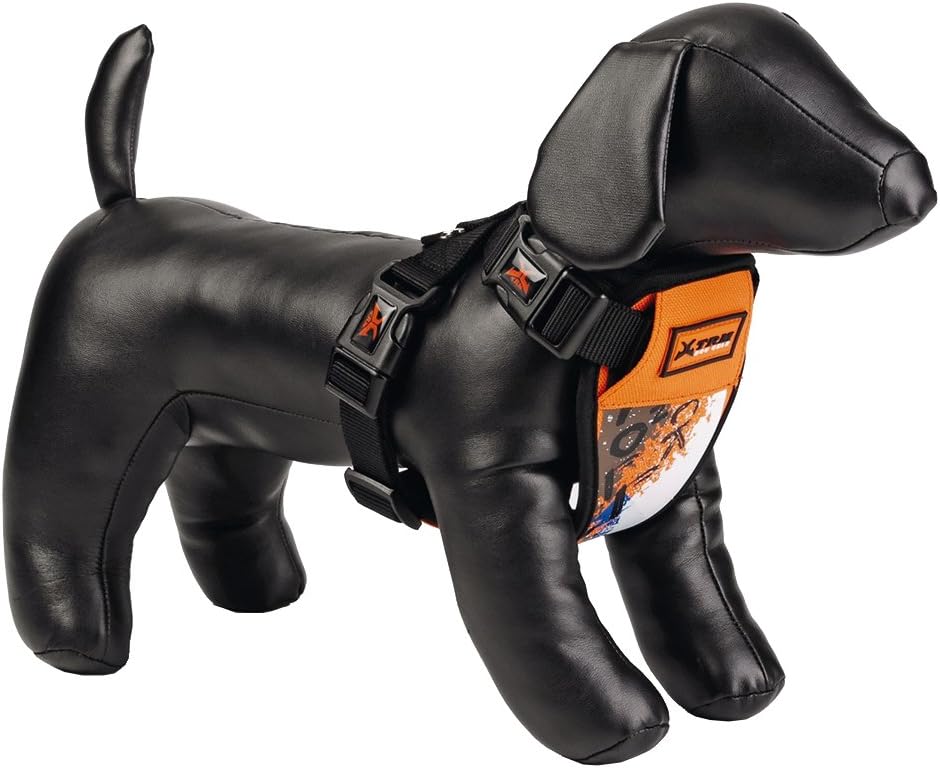 Beeztees Xtremo Harnais en Nylon pour Chien Orange 42-78 cm x 1.5 cm