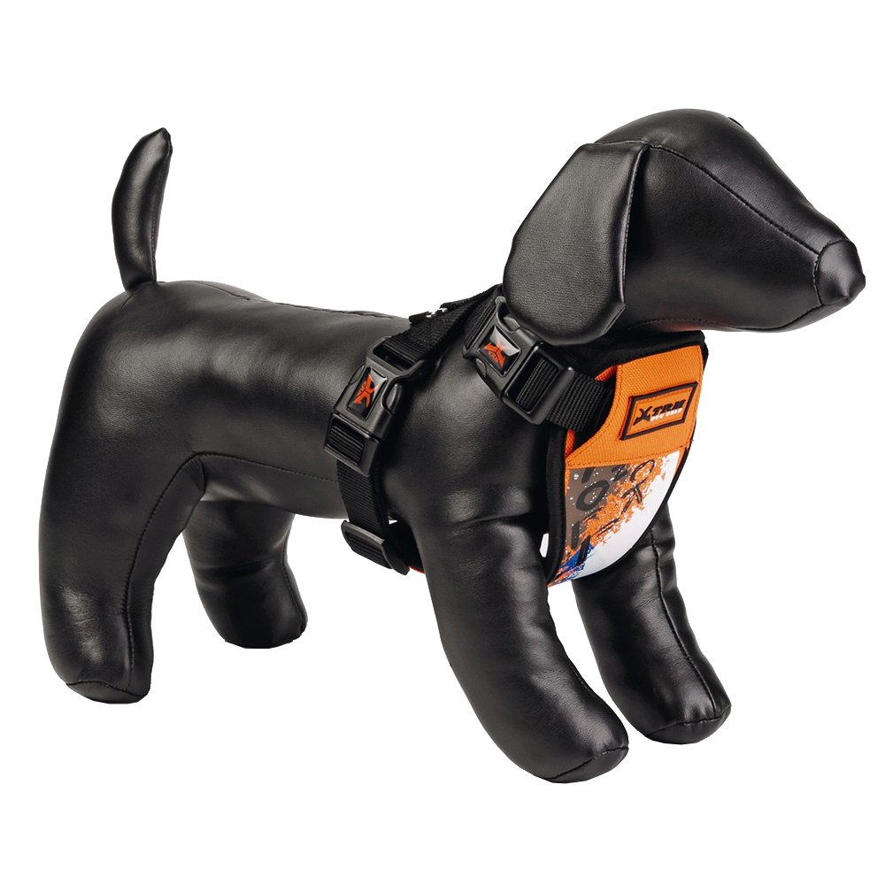 Beeztees Xtremo Harnais en Nylon pour Chien Orange 42-78 cm x 1.5 cm