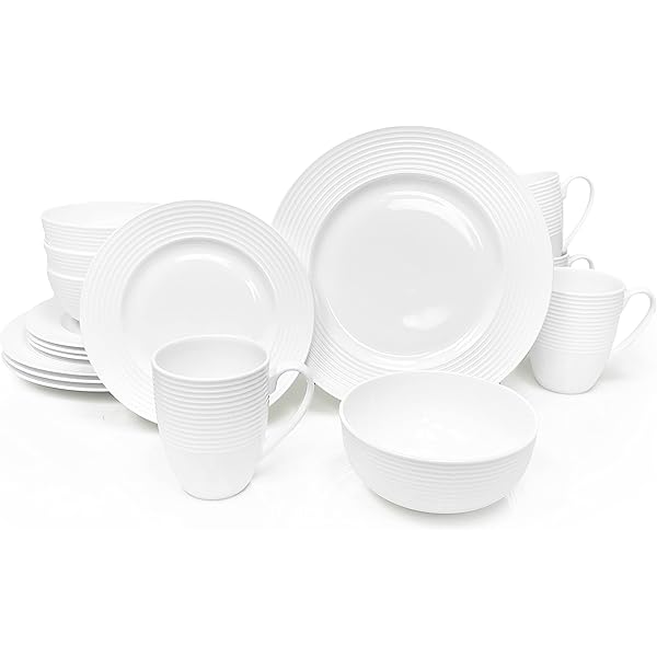 Corelle Studio Embossed Linen Weave Dinnerware Set, 18 Pc lupon.gov.ph