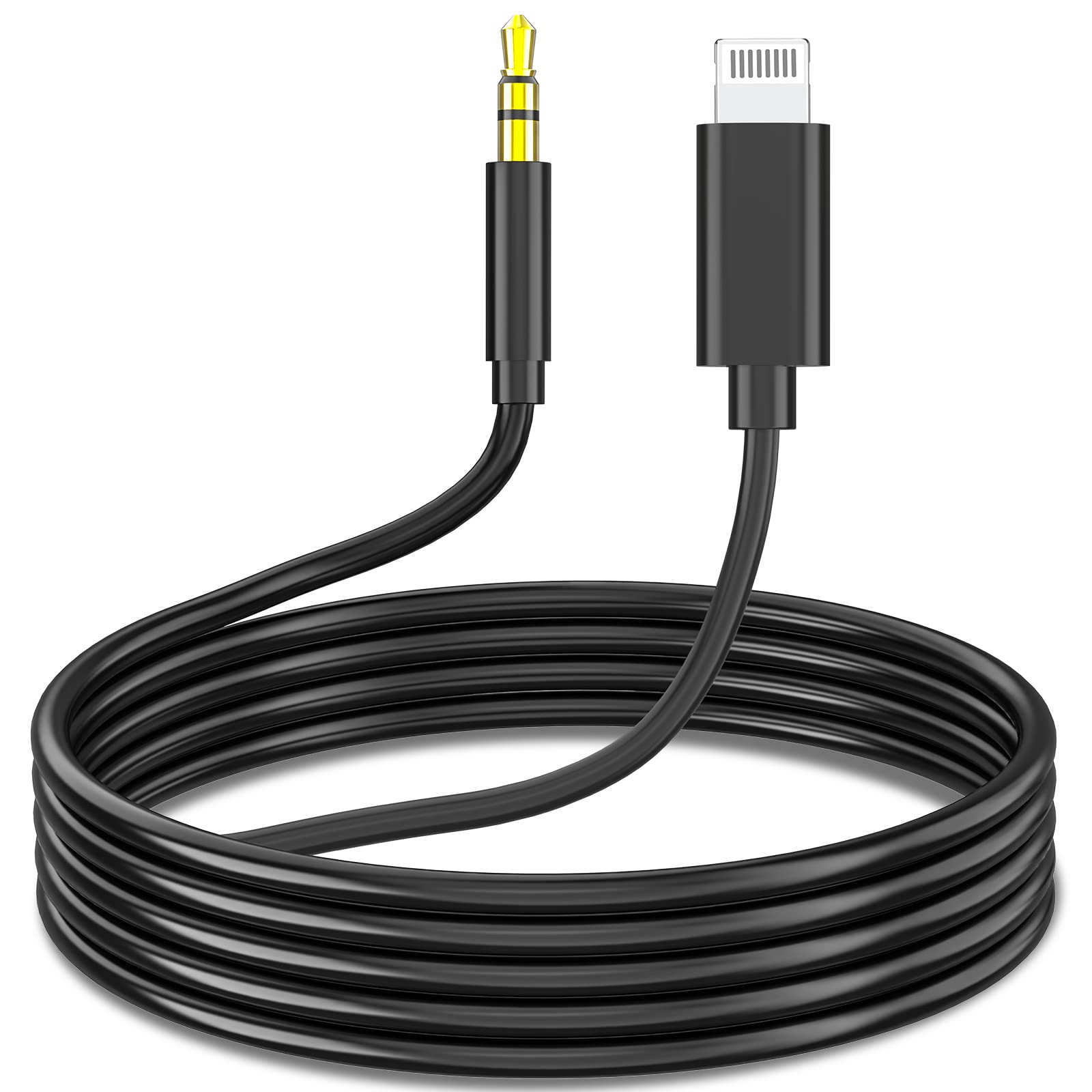 Photo 1 of [Apple MFi Certified] iPhone AUX Cord for Car Stereo, 6.6ft Lightning to 3.5mm AUX Audio Cable Support All iOS Compatible for iPhone 14/13/12/11/SE/XS/XR/X 8 7 6 5, iPad/Home Stereo/Headphone-Black 2MLPNO419927248
