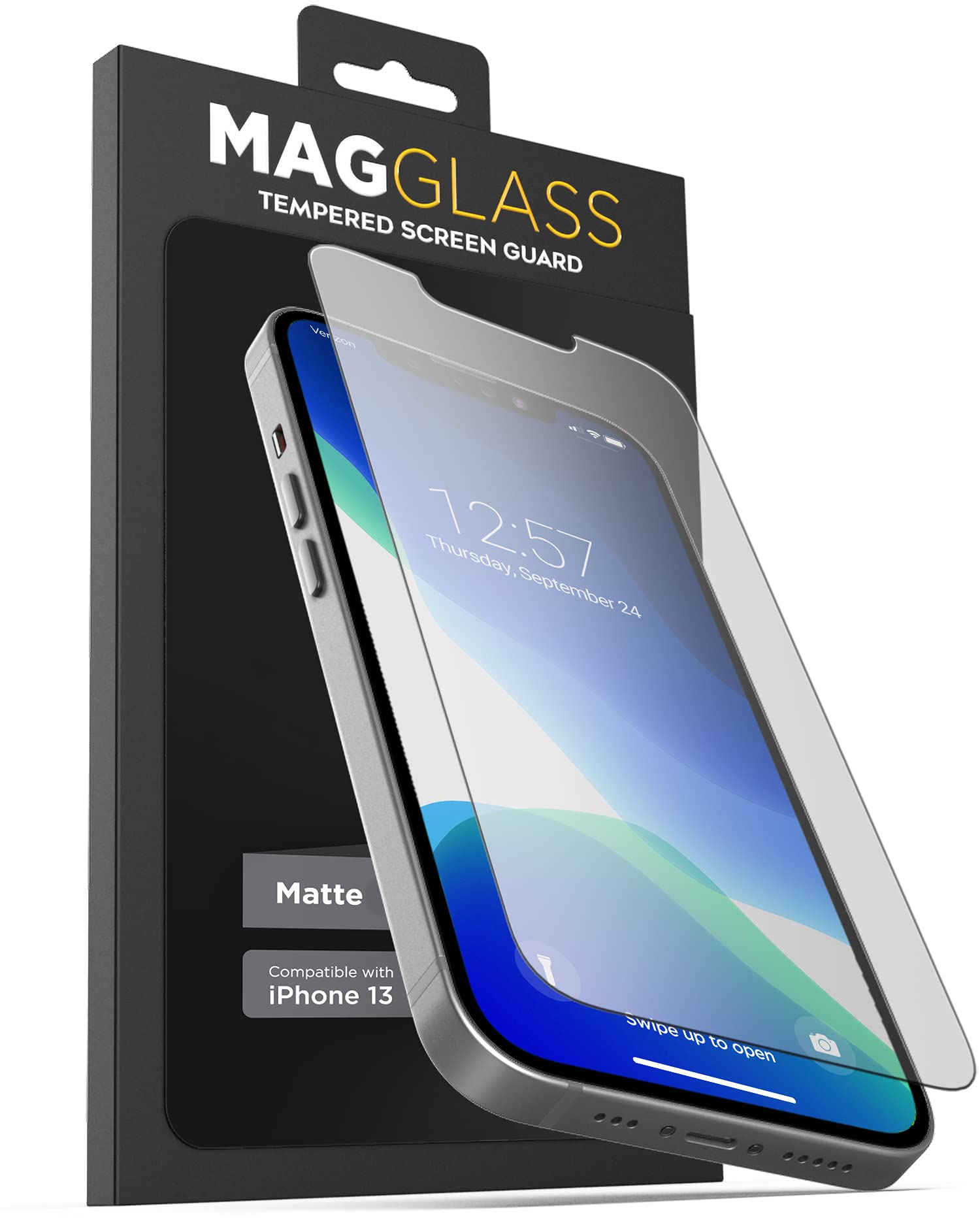 magglass Matte Screen Protector Designed for iPhone 13 Mini Tempered Glass (Anti Glare) Fingerprint Resistant Display Guard (Case Compatible) — image 1