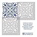 Augusta Tile Stencil - Portuguese Tile Stencils - DIY Faux Tiles - Reusable Stencils for Easy and Fun DIY Home Decor (Large 12