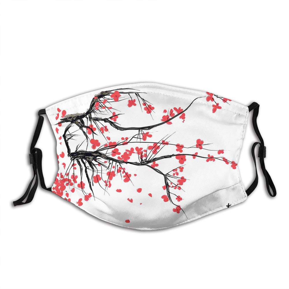 Comfortable Windproof mask, Nature，Sakura Blossom Japanese Cherry Tree Garden