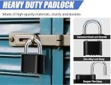 DAYGOS 52mm Outdoor Combination Padlock 4-Digit Code Heavy Duty Shackle 8mm view 5