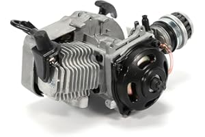 LYNICESHOP 49cc 2 Stroke Mini Engine Motor, 12500rpm Air-Cooled Racing Engine for Pocket Bicycle Mini Off-Road Vehicle Atv (Us Stock) (Model 3)