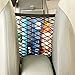 9 MOON Car Armrests Seats Purse Storage Car Net,Universal Car Seat Storage Mesh/Organizer - Mesh Cargo Net Hook Pouch Holder for Bag Luggage Pets Children Kids Disturb Stopper