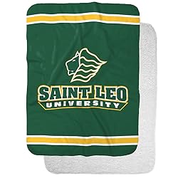 Saint Leo University Primary Logo Stripes Sherpa