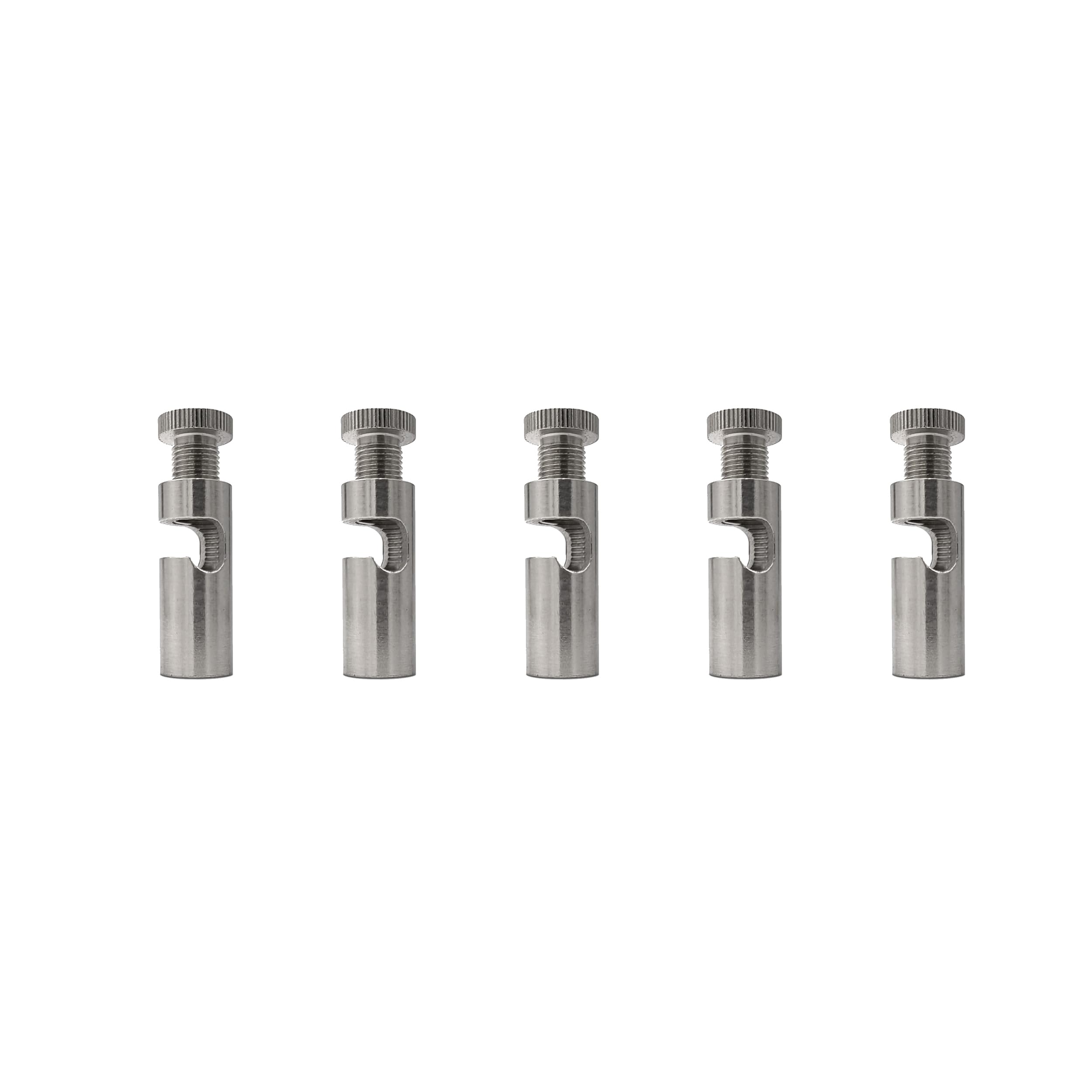 LEDSone 5 Pcs Ceiling Cable Mount Hooks for Swag Chandelier and Spider Lighting Minimalist Cord Keeper Easy Fit Metal Hook with Screw for Pendant Light Cable
