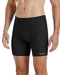 Runhit Swim Jammers for Men Square Leg Quick Dry