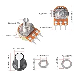 AITIAO 25Sets B50K ohm Potentiometer Kit Single