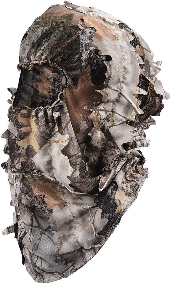 LOOGU Ghillie Face Mask 3D Leafy Ghillie Camouflage Full Cover Headwear Hunting Accessories : Sports & Outdoors
