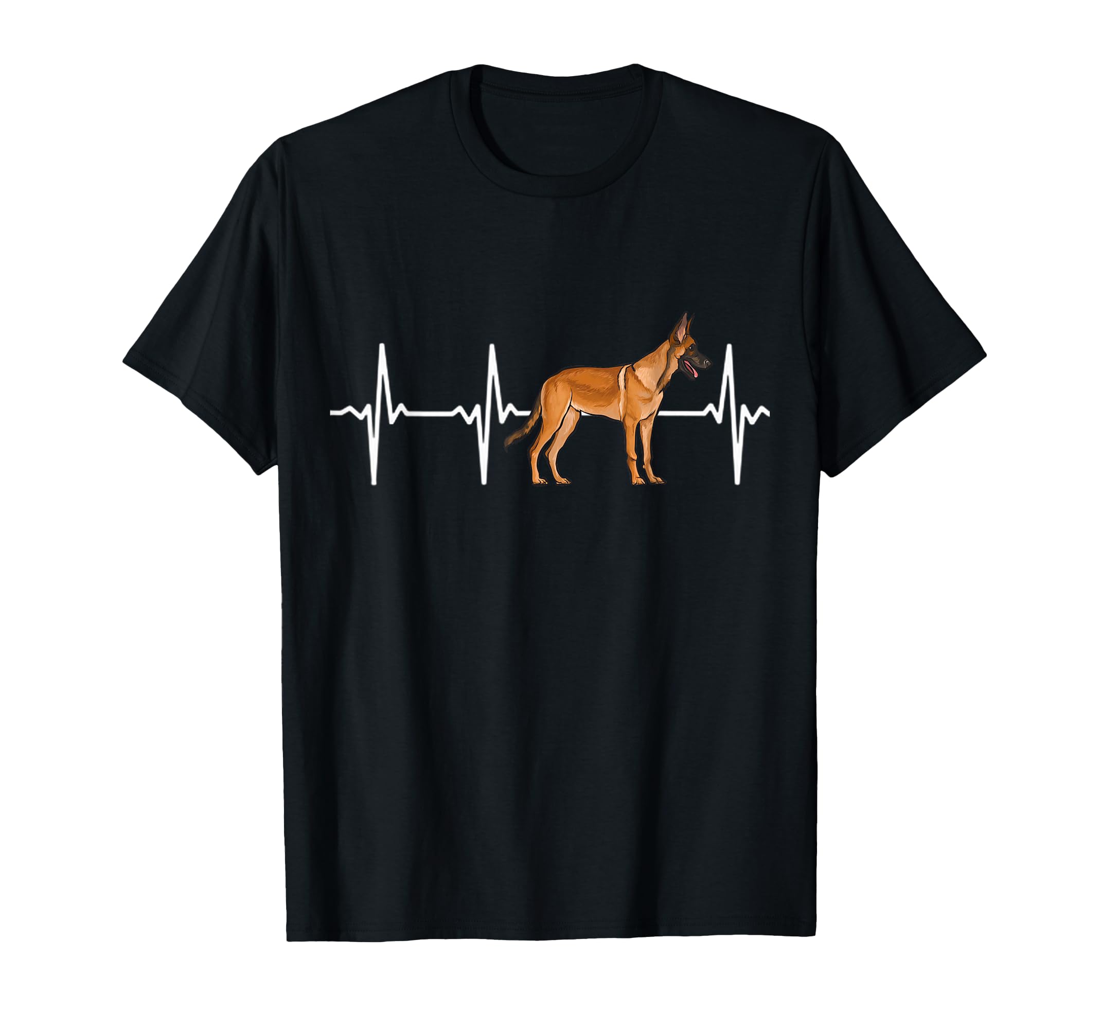 Belgian Malinoi Heartbeat Love My Dog T-Shirt