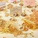 GOLD Diamond Table Number Holder & Place Card Holder (20 Pieces) and Diamond Table Confetti (with over 6,000 diamonds) Party and Wedding Table Decorations