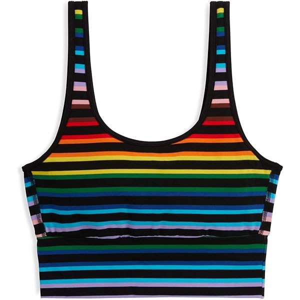 Tomboyx V-neck Bralette, Cotton Adjustable Straps X= Black Large