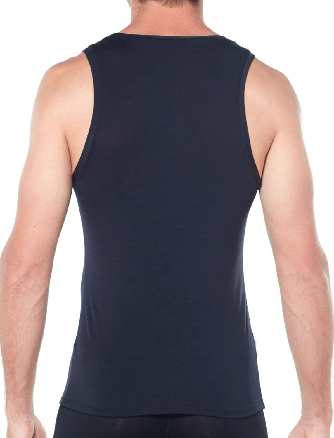 Icebreaker Merino Men's Anatomica Tank Top, Black/Monsoon, Large: Clothing