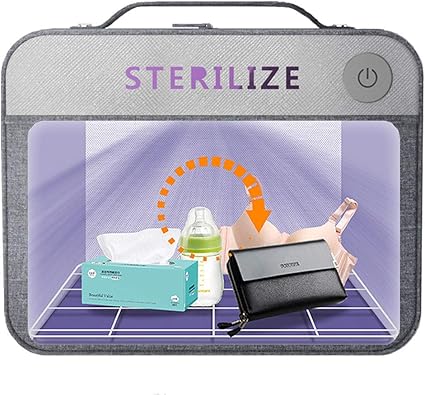 Amazon Angelcare 紫外線消毒ボックス 取り外し可手持ち式uvライト 殺菌バッグ Usb充電 3分間快速除菌 99 9 除菌 大容量 おもちゃ 食器 メガネ キー 下着 歯ブラシ タオル 哺乳瓶など除菌する ワンボタン 折りたたみ可能 携帯便利 ウイルス対策 家庭 ホテル 旅行 病院