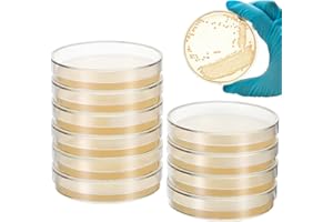 HAWILLOSCH Pre-Poured Agar Petri Dishes 10pcs 7cm Nutrient Agar Plates for Science Projects