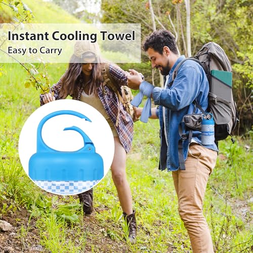 BOGI 4 Pack Cooling Towel, Cooling Towels for Neck and Face- Ice Towel for Instant Cooling, Soft Breathable Chilly Towel, Stay Cool for Yoga, Sport, Gym, Camping & More Activities (M: 40" x 12")