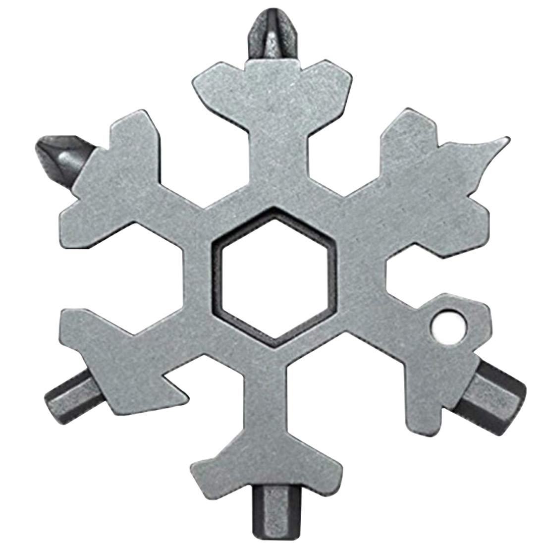 Photo 1 of 19 In 1 Incredible Tool – Easy N Genius - FEX 19-in-1 Stainless Steel Snowflakes Multi-Tool - 19-in-1 Stainless Multi-tool Father's Day Gift Christmas Present (Standard, Stainless - Silver)