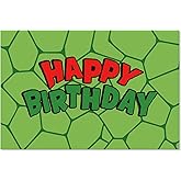 Green Turtle Birthday Party Backdrop, Turtle Theme Photo Backdrop Banner Sign Happy Birthday Wall Posters for Kids Girls Boys Party Decorations Supplies, 4.92x3.28ft