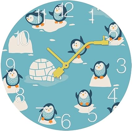 Amazon Co Jp 氷の漫画のかわいいペンギン 読みやすい非カチカチ音を立てないサイレントレコード木製の壁時計ホームオフィスの装飾 ホーム キッチン Amazon Co Jp 氷の漫画のかわいいペンギン 読みやすい非カチカチ音を立てないサイレントレコード木製の壁時計ホームオフィスの装飾 ホーム キッチン