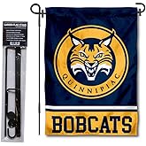 Quinnipiac Bobcats Garden Flag with Stand Holder