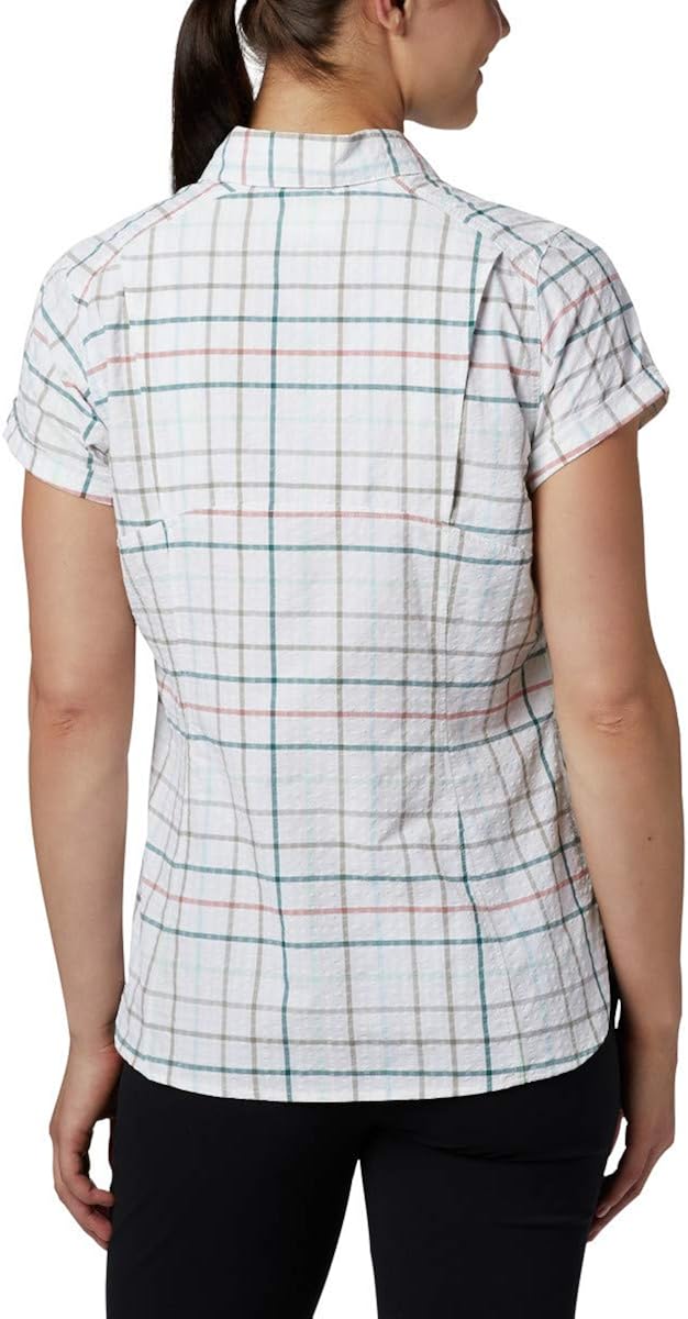 Columbia Women's Silver Ridge Novelty Short Sleeve Shirt, Moisture Wicking : Clothing