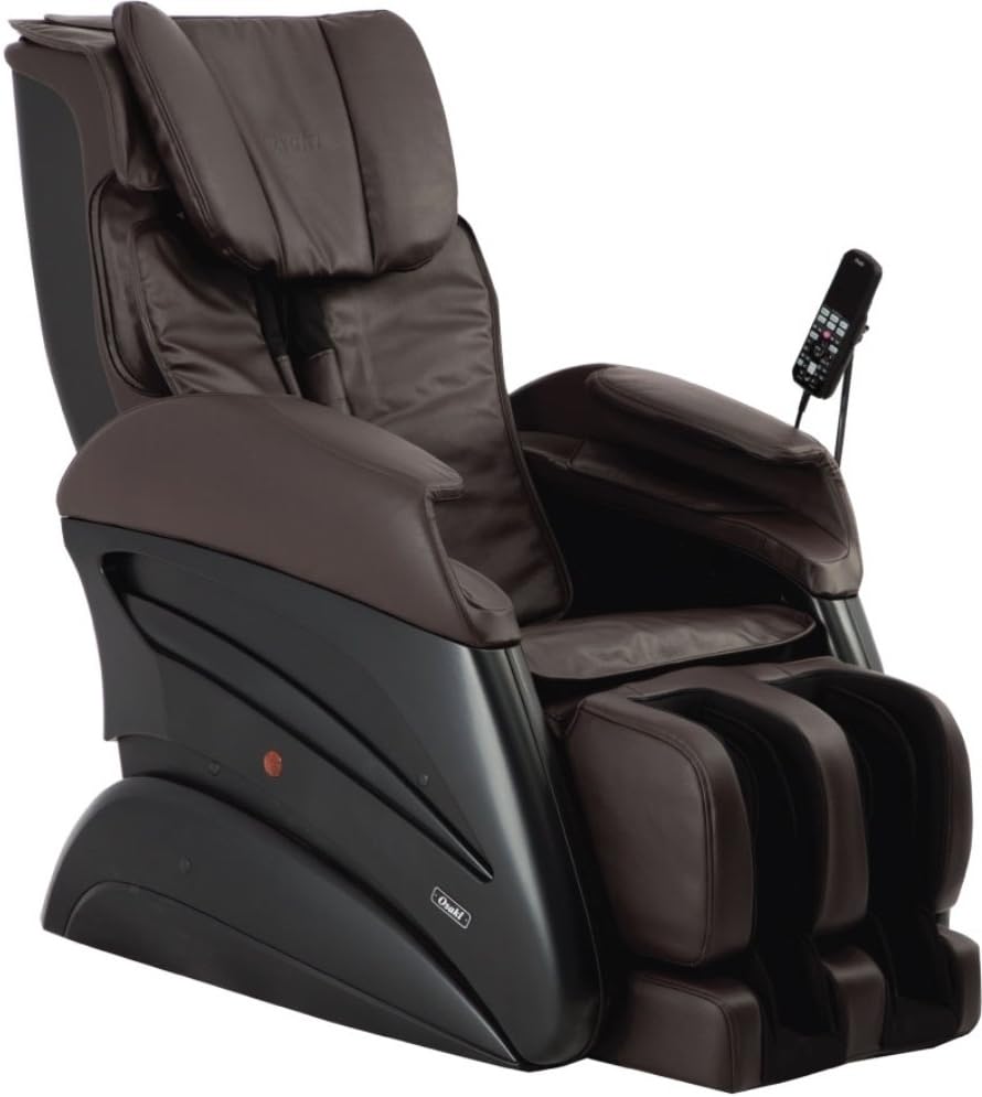 Osaki TW-Chiro B Oversize 3D Massage Chair, Brown, 3D Body Scanning, 3D Massage for Deep Tissue Precision Shiatsu, 3D Advanced Massage Technology, S-Track Massage, Back Pad Pillow