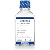 CryoKing 0.9% Normal Saline Solution, Sodium Chloride, Lab Use, 1000mL | NaCl solution, Sterile, Ready-to-use Saline, Laboratory Research Use Only, No Additives, Total 1000mL