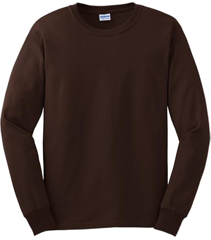 Amazon.com: Gildan Men's Ultra Cotton Long Sleeve T Shirt, Dark