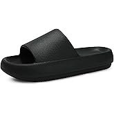 welltree Slides for Women Men Pillow Slippers Non-Slip Bathroom Shower Sandals Soft Thick Sole Indoor and Outdoor Slides
