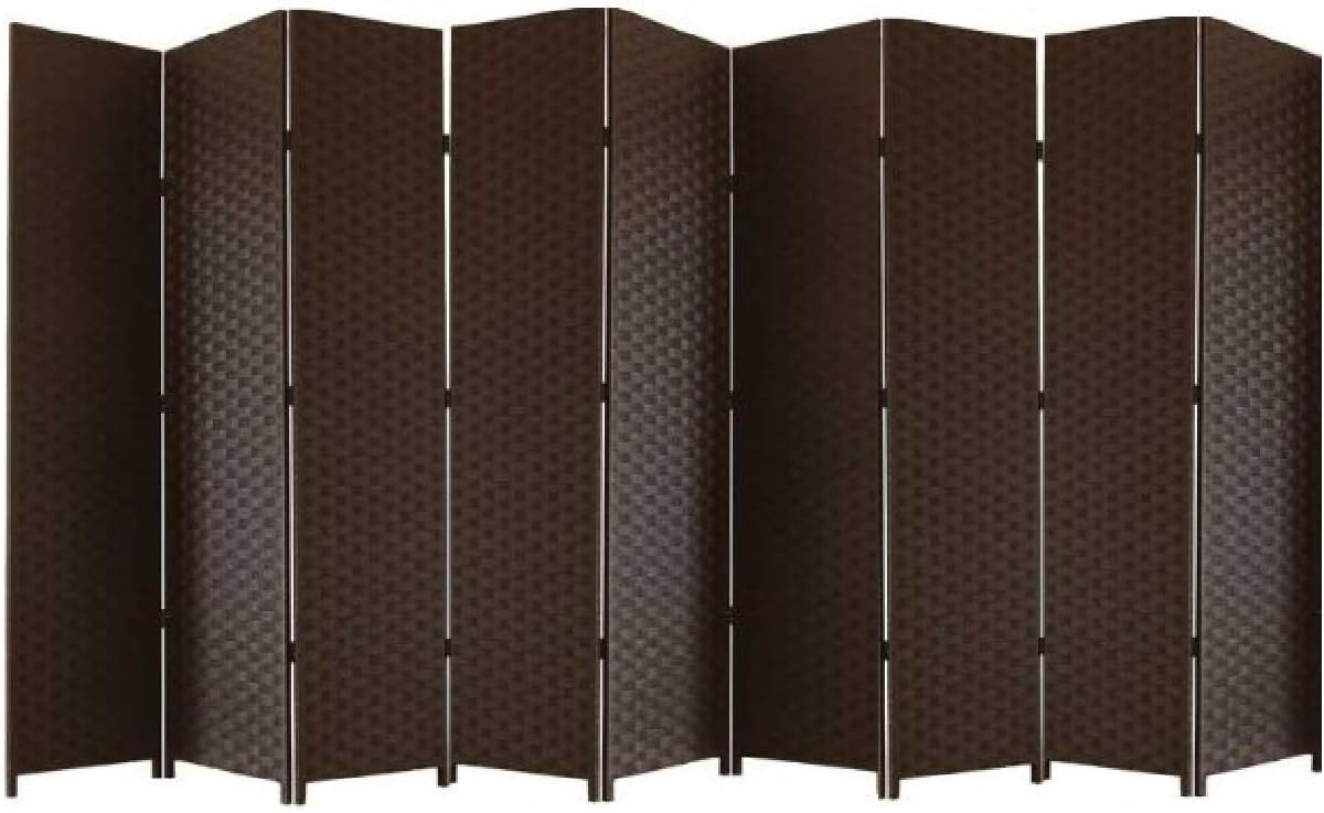 BlueBoxInnovations ENTWINE SQ Brown Colour Handmade 9 Pane panel Room Divider/Splitter Screens