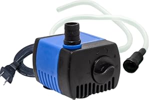 Aqua Dream 66 GPH Submersible Pump(250L/H,2.5W) Ultra Quiet Adjustable Water Pump for Pond,Aquarium,Fish Tank,Fountain,Hydrop