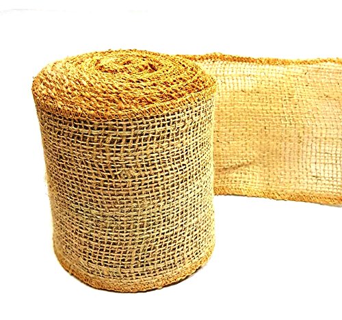 AAYU Brand Premium Burlap Ribbon | 2.5 inch x 10 yards | 7oz Fabric | 100% Natural Burlap Mesh Ribbon, Burlap Wreath Ribbon, Wreath Making Burlap | Eco-Friendly, Natural, Organic Product