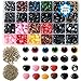 SOTOGO 1040 Pieces Colorful Plastic Safety Eyes and Noses with Washers Assorted Sizes for Doll,Puppet,Teddy Bear,Plush Animal