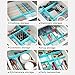 ShineMe Drawer Dividers 8pcs Adjustable Plastic Divider Household Storage Thickening Sub-Grid Finishing Shelves for Home Tidy Closet Stationary Makeup Socks Underwear Scarves Organizer (Blue)