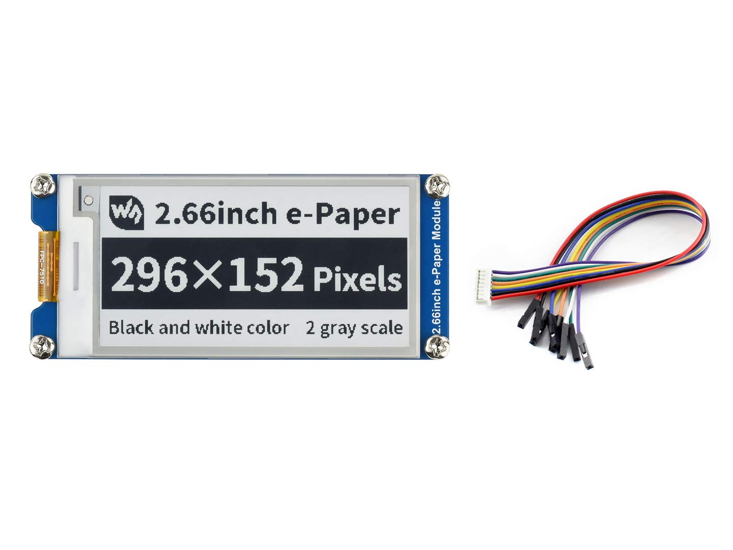 IBest 2.66inch E-paper Display HAT 296×152 Resolution 3.3V/5V Two-Color e-ink Display epaper Screen Module for Raspberry Pi 4B/3B+/3B/2B/Zero/Zero W/Zero WH, Support Partial Refresh, SPI Interface