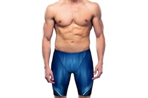 ALTATAC Men’s & Boys’ Eco-Friendly Compression Swim Jammers – Chlorine-Resistant, Non-Chemical Fabric, Anti-Chafing Seams, Waterproof Carry Case Included, Medium