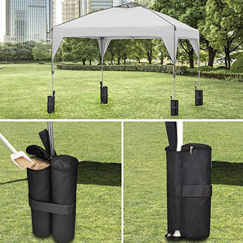 4-Pack Canopy Heavy Weight Sand-Bags for Instant Legs with Zippered - Pop Up Canopy Outdoor Sun Shelter Tents - Thumbnail 3
