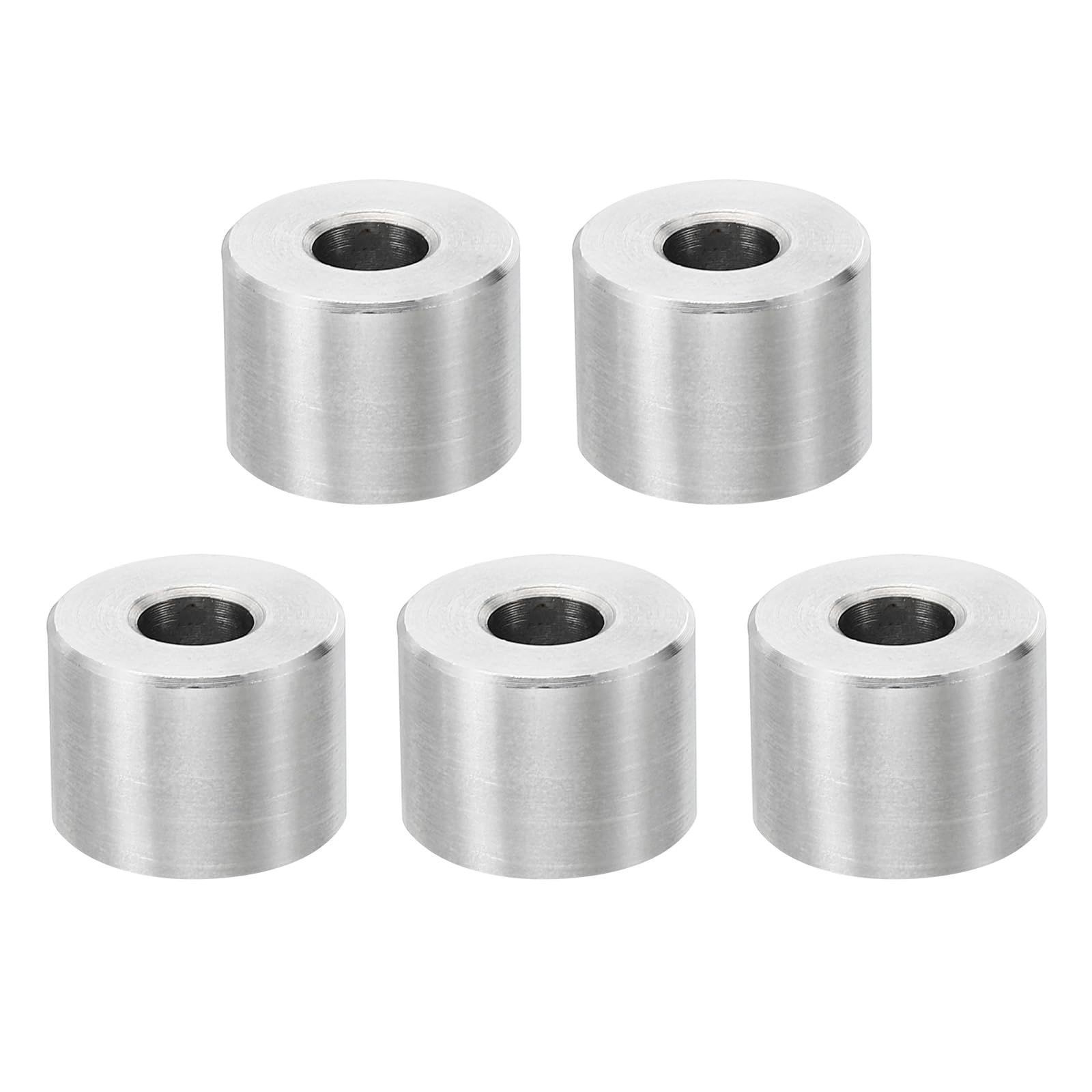 PATIKIL M6 Stainless Steel Spacers, 5 Pcs Metal Spacer Stainless Steel 6.2mm ID x 16mm OD x 12mm L Spacer Screw Standoff Round for 1/4" or M6 Screw Bolts
