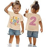 GLIGLITTR 2nd Birthday Shirt Toddler Baby Girl I'm Two Cute T-Shirt 2 Year Old Birthday Outfit Second Bday Party Tee Tops