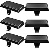 Zhengmy 4 Pcs Black Christmas Stocking Hangers for Mantel Stocking Holders | 4.72 x 2.56 Inches Metal Stocking Hooks for Fireplace, Weighted Stocking Holders for Xmas Party Decoration Home Decor Gifts