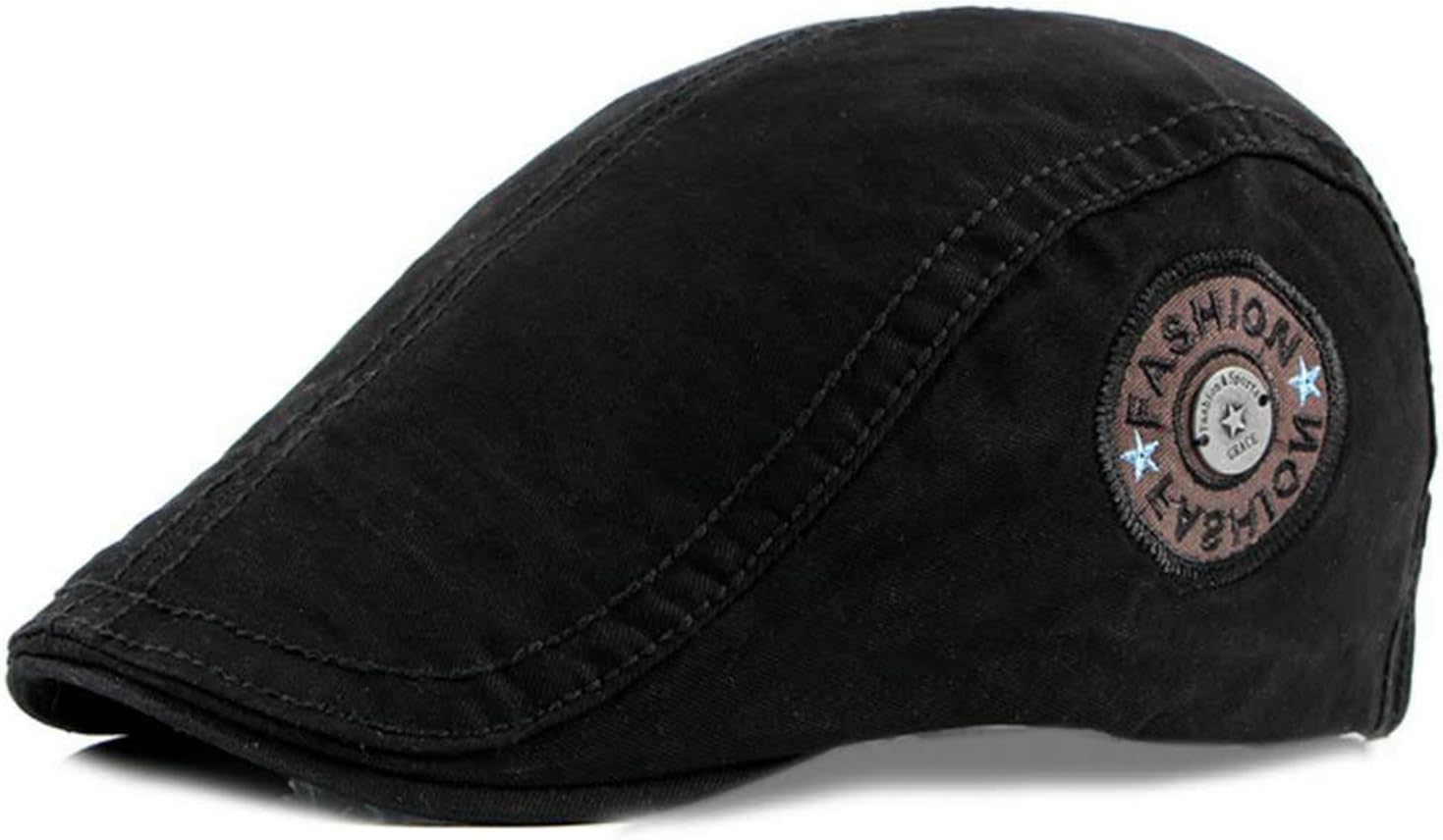 Adjustable Cotton Flat Caps Men Duckbill Cap Gatsby Newsboy Cap Cabbie Hat (6 Colors