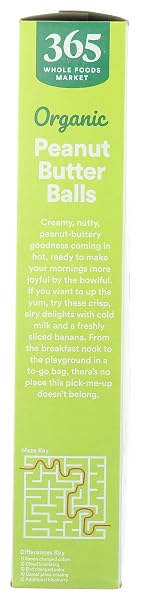 365 BY WHOLE FOODS MARKET, ORGANIC PEANUT BUTTER BALLS, 10 OUNCE